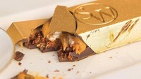 Disebut sebagai cokelat termahal di dunia. Satu bar cokelat The Louis XIII Grand Gold Bar ini dihargai sekitar $100 (Rp. 1.420.000,-) Foto: Istimewa