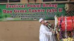 Semangat Ibu-ibu Ramaikan Festival Pukul Bedug di Jakut
