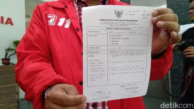 Tanda terima pengaduan di Ombudsman