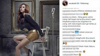 Ia kena nyinyir dan disebut mirip cabe-cabean di foto lamanya itu. Foto: Dok. Instagram/aurakasih