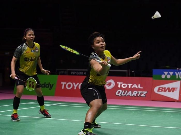Gresyia Polii/Apriyani Rahayu di Piala Uber 2018. (Foto: Puspa Perwitasari/ANTARA) Gresyia Polii/Apriyani Rahayu di Piala Uber 2018. (Foto: Puspa Perwitasari/ANTARA)