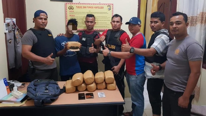 1 Penyelundup Ganja di Aceh Ditangkap, 3 Rekannya Kabur ke Hutan