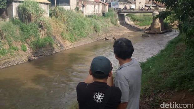 Buaya Gegerkan Warga Baleendah, Polisi Patroli di Sungai Cisangkuy
