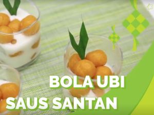 Bola Ubi Saus Santan Santapan Nikmat untuk Berbuka