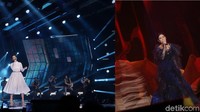 Saat mengisi acara musik tersebut, Raisa tampil dengan dua busana.