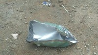 Tampak pecahan drum yang meledak (Foto: dok. Istimewa)