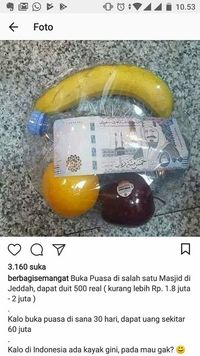 Viral Buka Puasa di Jeddah Dapat 500 Riyal, Apa Benar?