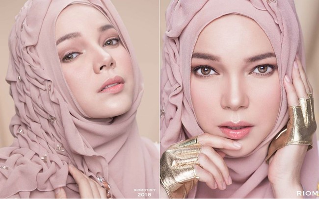 Dewi Sandra dalam foto sebelum dan sesudah diedit karya Rio Motret terlihat sama memesonanya. Tidak terlihat perbedaan berarti dari kedua foto ini. Rio hanya membuat makeup wajah Dewi Sandra yang telah diedit menjadi lebih tegas. Foto: Instagram/@riomotret