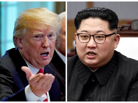 Donald Trump dan Kim Jong-un.