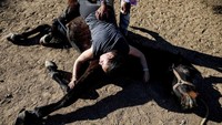 Dengan curhat ke kuda, pasien dibuat untuk bercermin terhadap kondisi mentalnya sendiri. (Foto: Reuters)