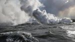 Foto: Gunung Kilauea Erupsi Lagi, Lava Panas Mengalir ke Pasifik