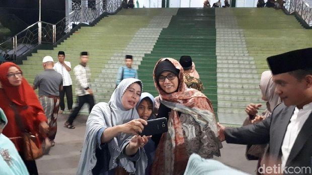 Menteri Keuangan Sri Mulyani Indrawati di Ponpes Gontor