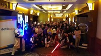 Acara nobar juga dihadiri komunitas Star Wars di Jakarta. Foto: Istimewa