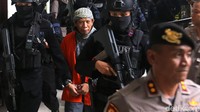 Aman Abdurrahman tiba di Pengadilan Negeri Jakarta Selatan, Jumat (25/5/2018) sekitar pukul 08.49 WIB.