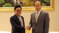 Wakil Ketua MPR Muhaimin Iskandar (Cak Imin) saat menerima Duta Besar China untuk Indonesia Xiao Qian.
