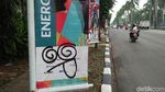 Foto: Before-After Coretan Banner Asian Games yang Dibersihkan