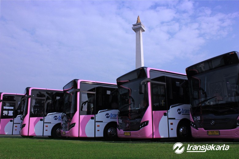 Bus Transjakarta khusus Wanita Foto: dok. Transjakarta Bus Transjakarta khusus Wanita Foto: dok. Transjakarta
