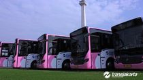 Si Bus Pink Transjakarta K husus Perempuan Si Bus Pink Transjakarta Khusus Perempuan