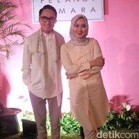 Pada acara peluncuran koleksi Pelangi Asmara, sebuah label hijab besutan Dian Pelangi dan Barli Asmara, tampak hadir beberapa selebriti Indonesia seperto Nycta Gina, Revalina S. Temat hingga selebgram asal Korea Ayana Moon. Foto: Silmia Putri/Wolipop