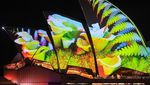 Gemerlap Warna Warni Lampu di Vivid Sydney