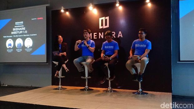 CEO Bizhare Heinrich Vincent, CFO Bizhare Gatot Adhi Wibowo, CTO Bizhare, Giovanni Umboh