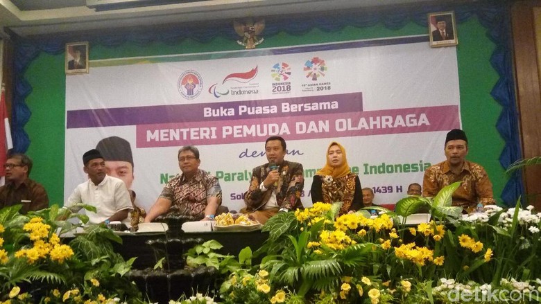 Menpora Bukber dengan Atlet Pelatnas Asian Para Games