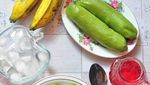 Segar Banget! Es Pisang Ijo dan Ungu Buat Buka Puasa dari Netizen Ini
