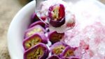 Segar Banget! Es Pisang Ijo dan Ungu Buat Buka Puasa dari Netizen Ini