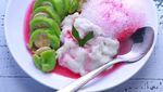 Segar Banget! Es Pisang Ijo dan Ungu Buat Buka Puasa dari Netizen Ini