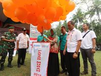 Prosesi Pelepasan Balon membuka Acara Pasar Murah BNI Rejeki Ramadhan 1439 H