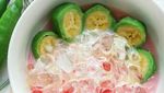 Segar Banget! Es Pisang Ijo dan Ungu Buat Buka Puasa dari Netizen Ini