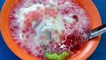 Segar Banget! Es Pisang Ijo dan Ungu Buat Buka Puasa dari Netizen Ini