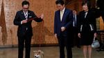 Foto: PM Jepang Bawa Anak Anjing Akita ke Rusia