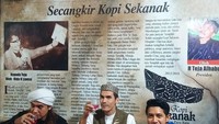 Mengunjungi Tanjung Pinang, Kepulauan Riau, pria yang akrab disapa Arik ini mencicip kopi sekanak. Nikmat tiada tara...bikin malu telah memuji kenikmatan kopi dr negri lain, kita ternyata punya kopi warisan para raja Melayu yang dibagi kepada kita, tulisnya. Foto: Instagram ariksyach