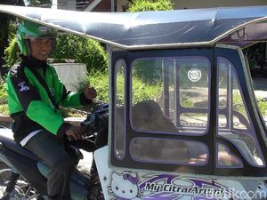 Unik, Ada Go-Jek Bentor di Gorontalo