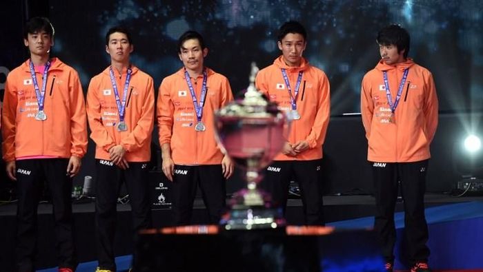 Jepang menjadi runner-up Piala Thomas 2018 setelah dikalahkan China 1-3 di final (Foto: Romeo Gacad/AFP) Jepang menjadi runner-up Piala Thomas 2018 setelah dikalahkan China 1-3 di final (Foto: Romeo Gacad/AFP)