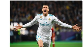 Bale pun berhasil menenggelamkan nama besar Cristiano Ronaldo malam ini. Foto: Istimewa/Twitter