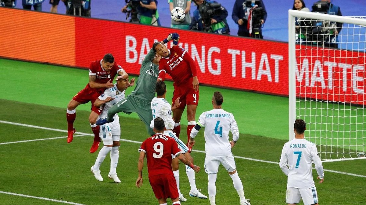 Babak I Real Madrid vs Liverpool di final Liga Champions 2018 masih 0-0 (Foto: Phil Noble/Reuters)