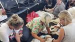 Foto: Saat Anjing Pemandu Melahirkan di Bandara Florida