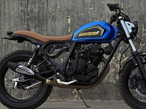 Yamaha Scorpio Bekas Tabrakan, Disulap Jadi Cantik