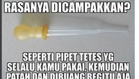 Jangan pernah mencampakkan anak farmasi, kalau galau tanggung sendiri akibatnya. (Foto: internet/@gueanakfarmasi)