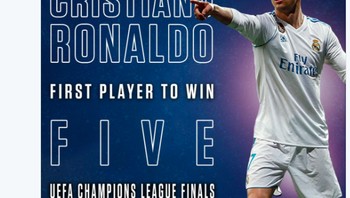Fans MU kebanyakan mendukung Madrid karena ada mantan pemain kesayangan mereka di situ. Siapa lagi kalau bukan Cristiano Ronaldo. Foto: Istimewa/Twitter