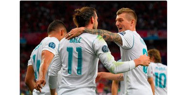 Ia pun kembali membawa Madrid ke puncak tertinggi kasta Eropa. Foto: Istimewa/Twitter