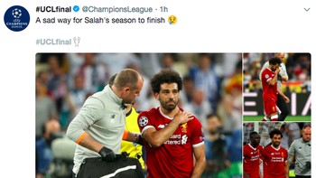 Cederanya Salah mengakhiri catatan spesialnya musim ini. Foto: Istimewa/Twitter