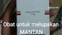 Kocak, ini obat Antidia untuk melupakan kenangan bersama sang mantan. (Foto: internet/@gueanakfarmasi)
