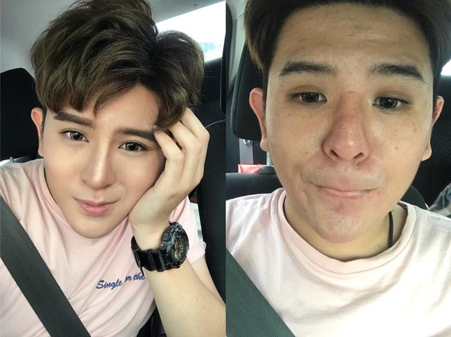 Penampilannya yang lebih ganteng juga didukung dengan makeup. Foto: Facebook Steven Yong