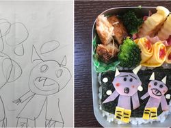 Viral, Coretan Gambar Anak Diubah Ayah Jadi Makanan