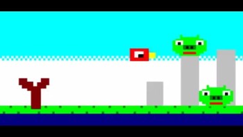 Angry Bird. Foto: YouTube.com/SquirrelMonkeyCom