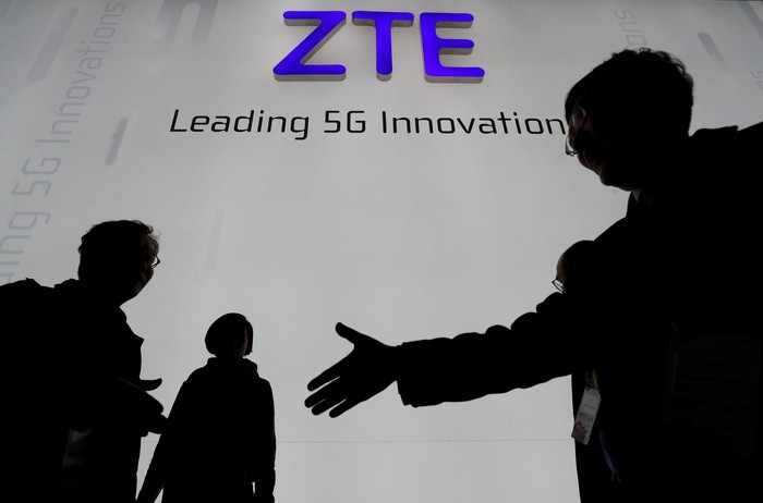 Logo ZTE. Foto: Reuters Logo ZTE. Foto: Reuters