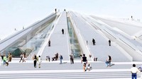 Arsitek MVRDV secara resmi telah memperkenalkan desain tersebut yang akan mengubah monumen tersebut menjadi pusat pendidikan yang penuh dengan teknologi ramah lingkungan. Istimewa/Inhabitat.